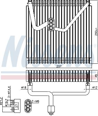 NISSENS 92339 - Parownik klimatyzacji