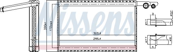 NISSENS 92329 - Parownik klimatyzacji