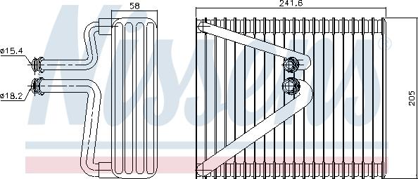 NISSENS 92206 - Parownik klimatyzacji
