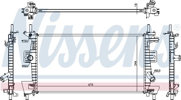 NISSENS 69237 - Główny grzejnik układu chłodzenia