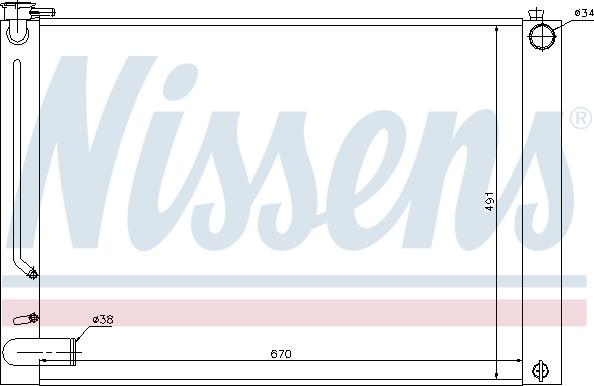 NISSENS 64660 - Chłodnica silnika