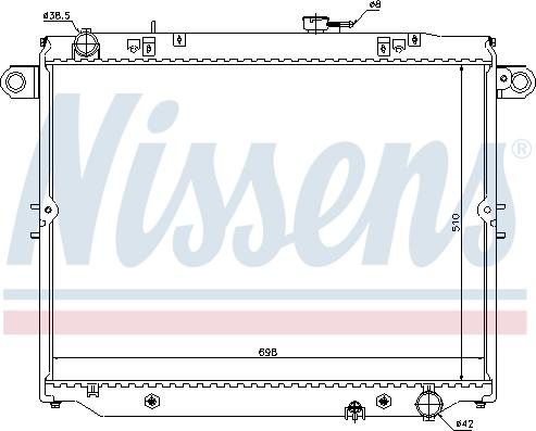 NISSENS 64882 - Chłodnica silnika