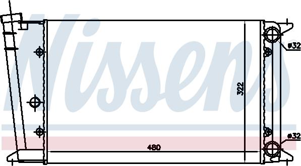 NISSENS 65020 — Chłodnica, układ chłodzenia silnika