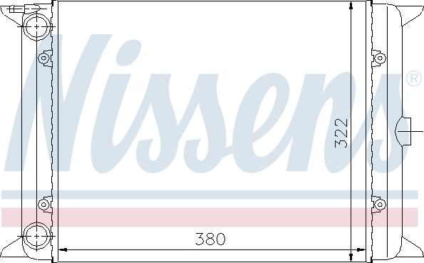 NISSENS 65140 - Chłodnica silnika