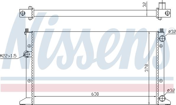 NISSENS 65266 - Główny grzejnik układu chłodzenia