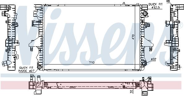NISSENS 65283A — Chłodnica, układ chłodzenia silnika