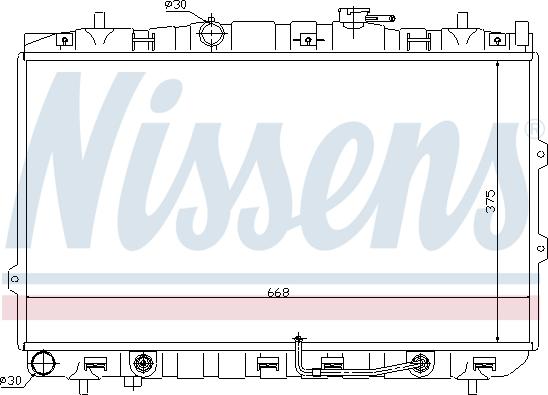 NISSENS 66649 — Chłodnica, układ chłodzenia silnika