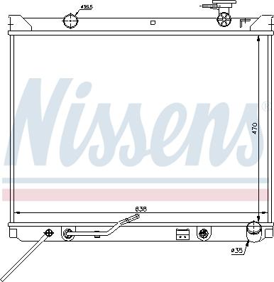 NISSENS 66682 — Chłodnica, układ chłodzenia silnika