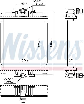 NISSENS 606863 - Chłodnica silnika