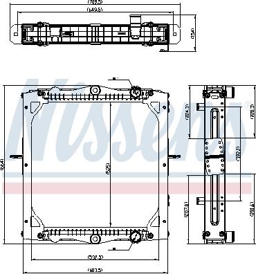 NISSENS 606776 - Chłodnica silnika