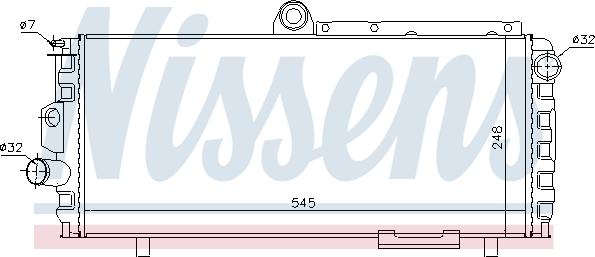 NISSENS 60010 - Chłodnica silnika