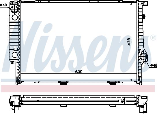 NISSENS 60747A — Chłodnica, układ chłodzenia silnika