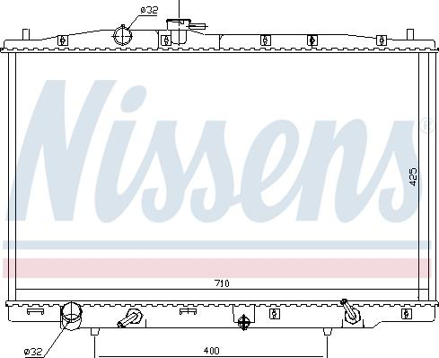 NISSENS 681393 — Chłodnica, układ chłodzenia silnika