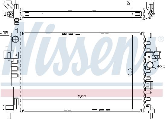 NISSENS 63009A - Chłodnica silnika