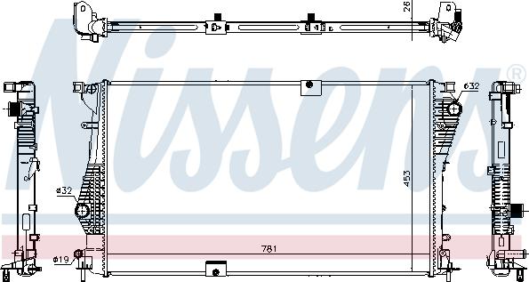 NISSENS 63124 — Chłodnica, układ chłodzenia silnika