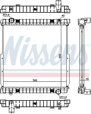 NISSENS 63333 — Chłodnica, układ chłodzenia silnika