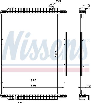 NISSENS 637880 — Chłodnica, układ chłodzenia silnika