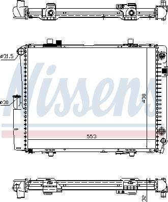 NISSENS 62582A — Chłodnica, układ chłodzenia silnika