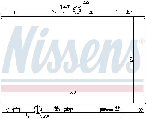 NISSENS 62893 — Chłodnica, układ chłodzenia silnika