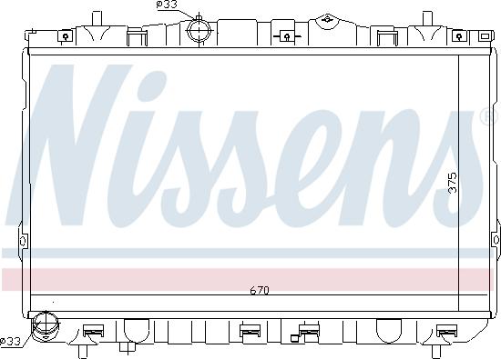 NISSENS 67469 - Chłodnica silnika