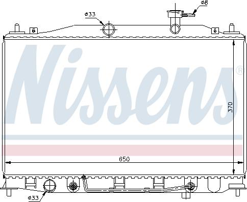 NISSENS 67503 — Chłodnica, układ chłodzenia silnika
