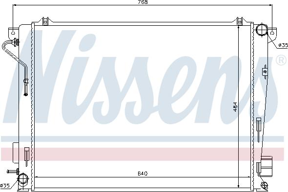 NISSENS 67069 - Chłodnica silnika
