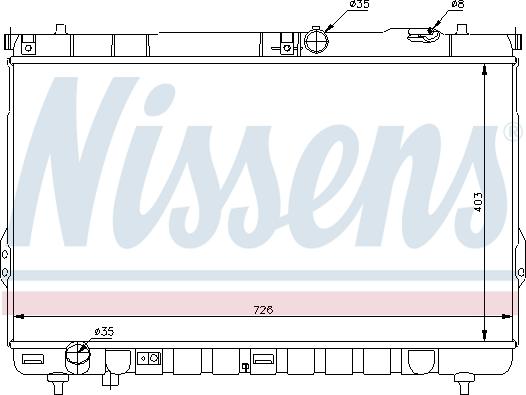 NISSENS 67031 — Chłodnica, układ chłodzenia silnika