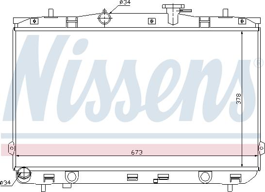 NISSENS 67024 - CHŁODNICA SILNIKA