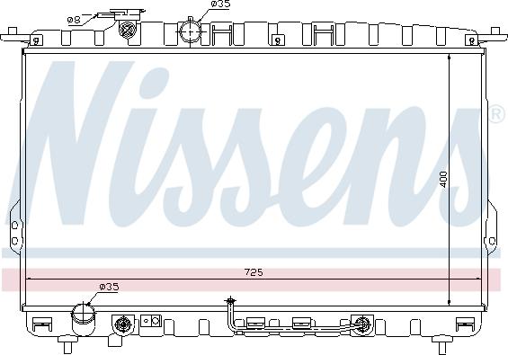 NISSENS 67028 — Chłodnica, układ chłodzenia silnika