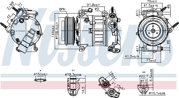 NISSENS 890589 — Kompresor, klimatyzacja