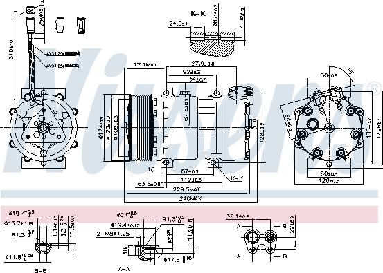 NISSENS 890022 — Kompresor, klimatyzacja