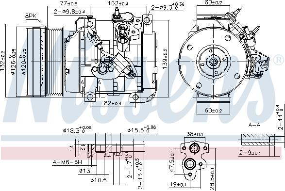 NISSENS 890153 - Kompresor klimatyzacji