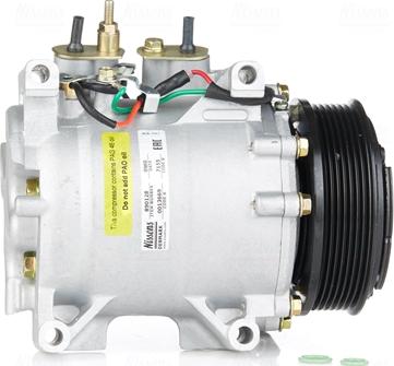 NISSENS 890128 - Sprężarka klimatyzacji sprężająca i cyrkulująca czynnik chłodniczy