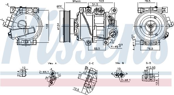 NISSENS 890896 — Kompresor, klimatyzacja