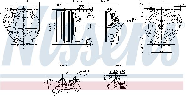 NISSENS 890897 - Kompresor klimatyzacji