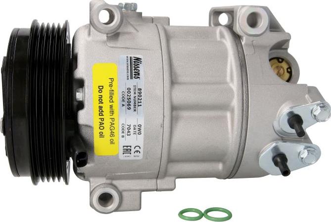 NISSENS 890211 — Kompresor, klimatyzacja
