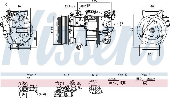 NISSENS 891042 — Kompresor, klimatyzacja
