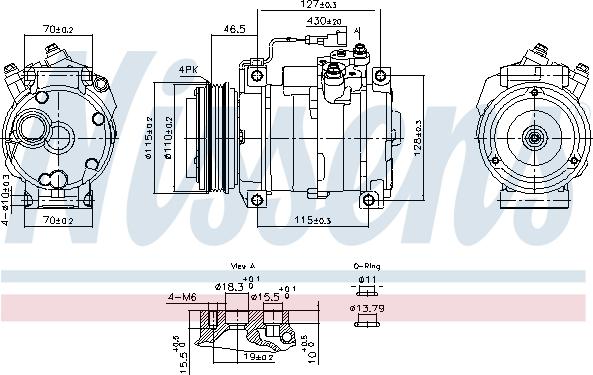 NISSENS 891005 — Kompresor, klimatyzacja