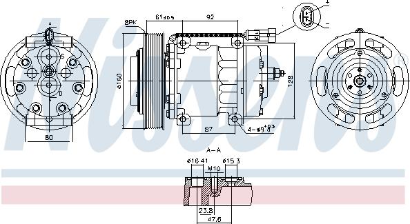 NISSENS 891073 — Kompresor, klimatyzacja