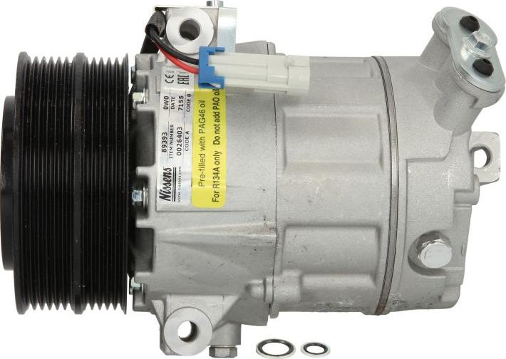 NISSENS 89393 - Kompresor klimatyzacji