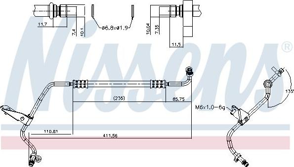 NISSENS 840400 - PRZEWÓD KLIMATYZACJI DACIA LOGAN II 13-. DACIA SANDERO II B8_ 12-