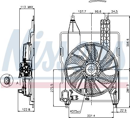 NISSENS 85515 - Wentylator chłodnicy