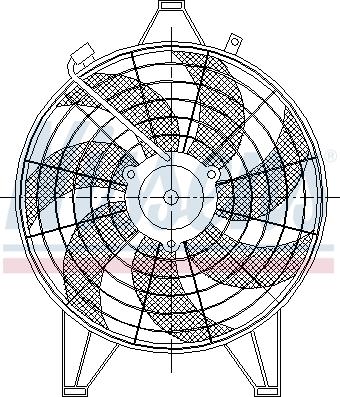 NISSENS 85531 - Wentylator chłodnicy