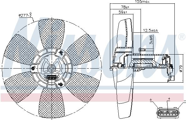 NISSENS 85679 - Wentylator chłodnicy