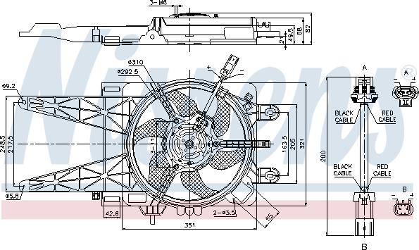 NISSENS 85051 - Wentylator chłodnicy