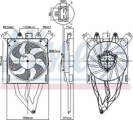 NISSENS 850066 — Wentylator, chłodzenie silnika