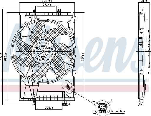 NISSENS 850078 - Wentylator chłodnicy