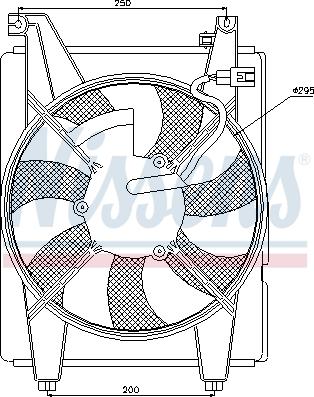 NISSENS 85088 — Wentylator, chłodzenie silnika