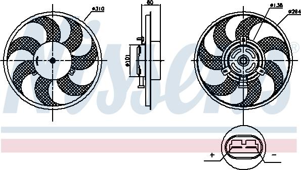 NISSENS 85879 - Wentylator chłodnicy