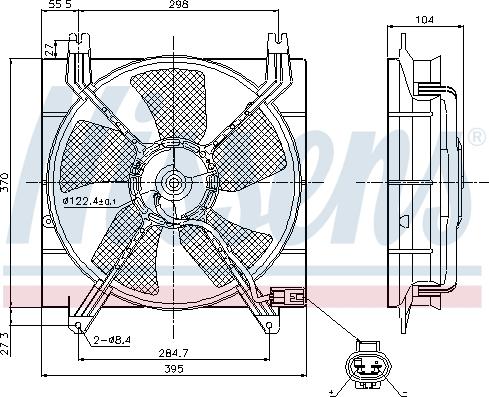 NISSENS  85353 - Wentylator chłodnicy